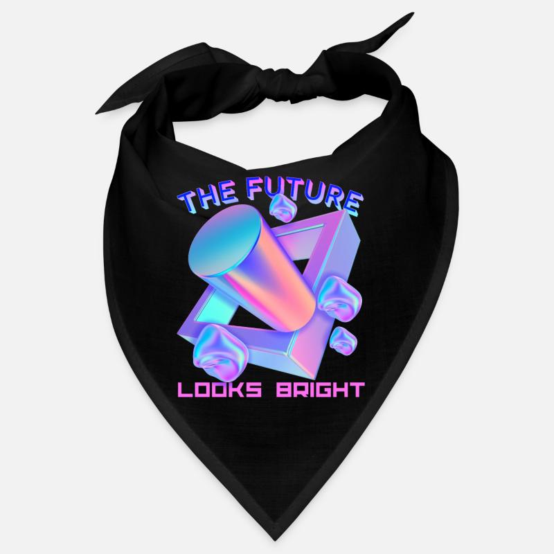 Futuristic shape, future design, funny saying Bandana