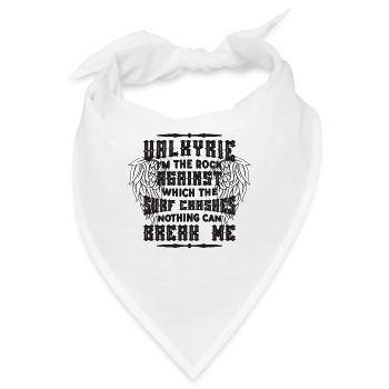 Valkyrie I'm The Rock Against Which Norse Goddess - Bandana - Weiß - Vorne