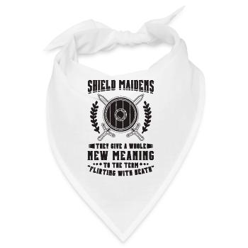 Shield Maidens They Give Norse Goddess Valkyries - Bandana - Weiß - Vorne