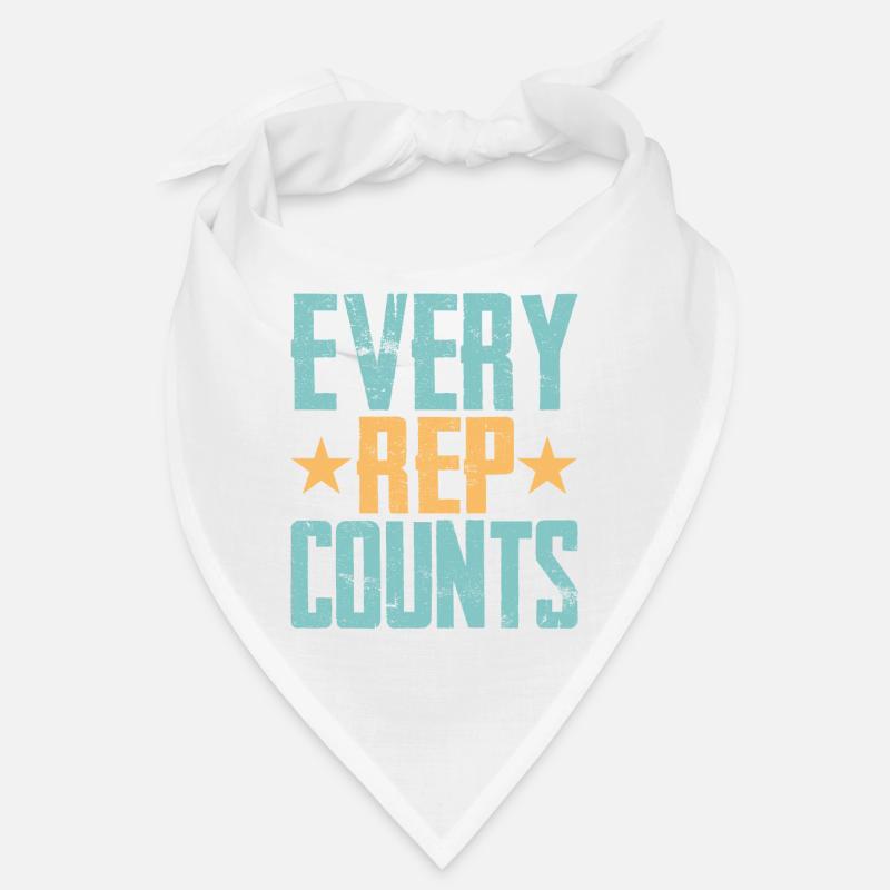 Every Rep Counts Weight Lifting Workout Training Bandana