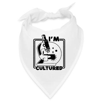 I'm Cultured Microbiology Science Microbiologists - Bandana - Weiß - Vorne