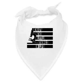 Enjoy Little Things Retro Medical Microbiologists - Bandana - Weiß - Vorne