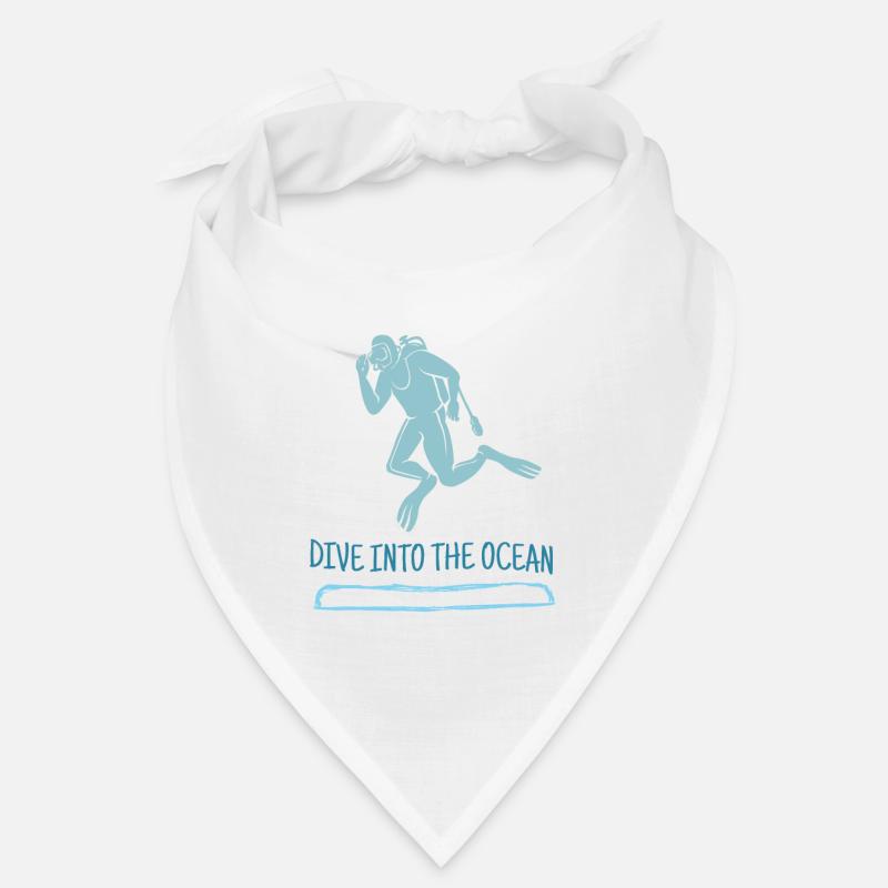 Plongez dans les conceptions Ocean Retro Diver présentes Bandana