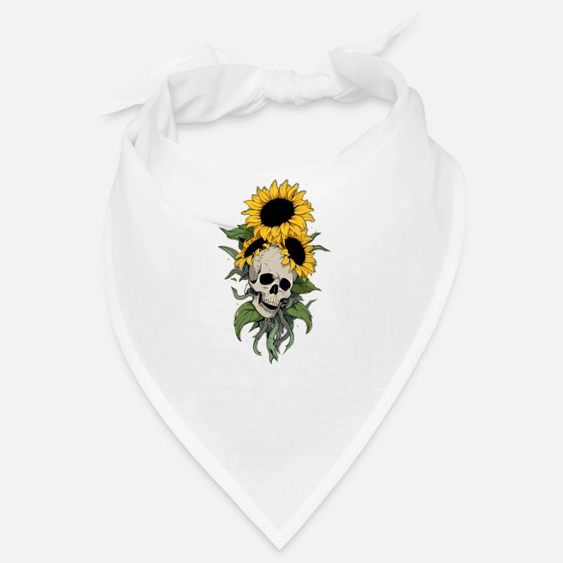 Rad Tech Sonnenblume Cool Floral Skull Gartenarbeit Bandana
