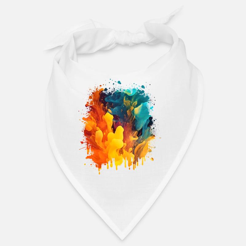 Art abstrait cool: liquide coloré Bandana