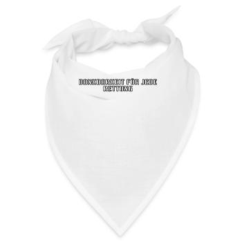 Feuerwehr - Dankbarkeit für jede Rettung - Bandana - Weiß - Vorne