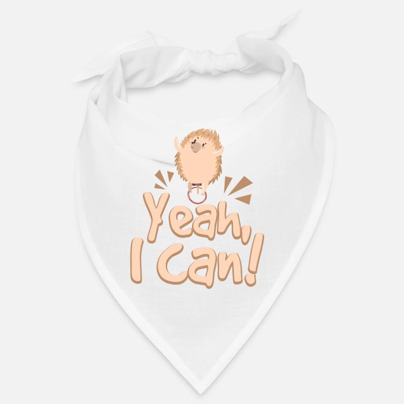 Yeah I Can Unicycle Hedgehog - Bandana - Weiß