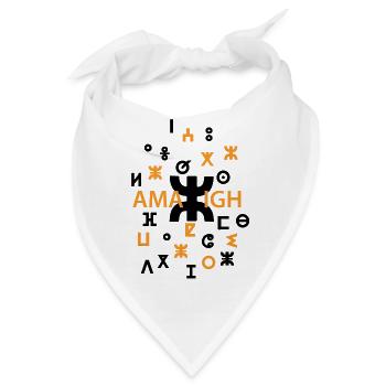 AMAZIGH SYMBOL BERBER Z IMAZIGHEN KABYLEN JUWEL - Bandana - Weiß - Vorne
