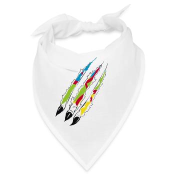 AMAZIGH SYMBOL BERBER Z IMAZIGHEN KABYLISCHES JUWEL - Bandana - Weiß - Vorne