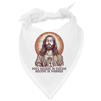 Messias Jesus Guru Typ: Fiktion Spruch - Bandana - Weiß - Vorne