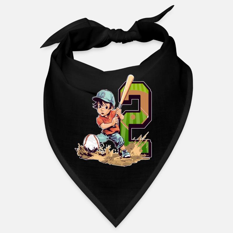 Baseball Geburtstag - 2 Jahre Alter Junge - 2. Bandana