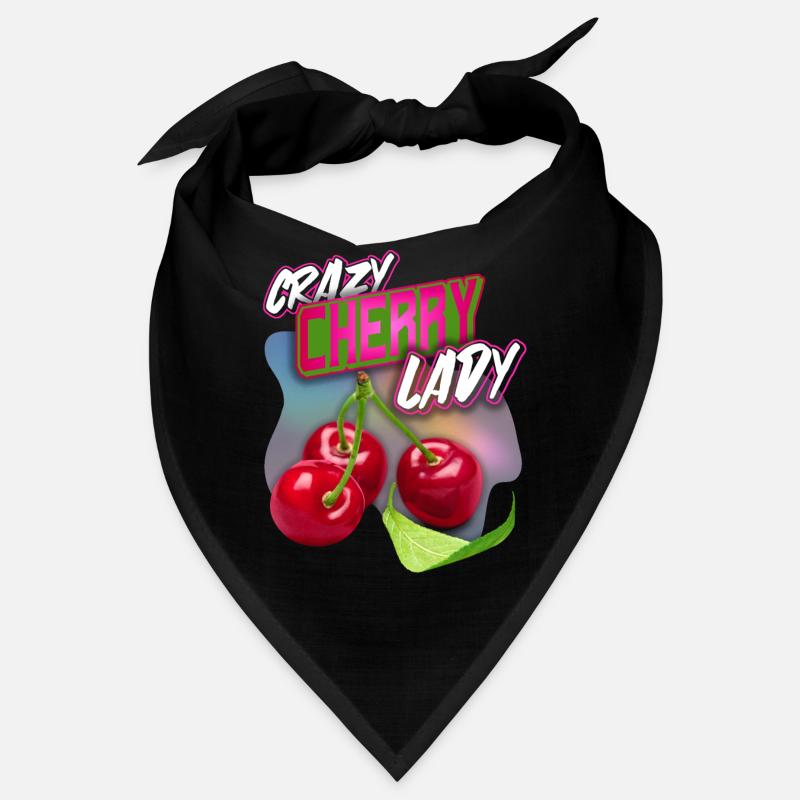 Crazy Cherry-Fruit Cherry Funny Saying Bandana