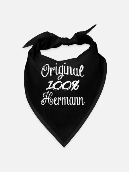 Original 100% Hermann - Bandana - Schwarz - Vorne