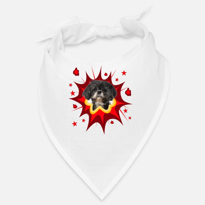 Comic Dog Design - Pow - Shih Tzu Bandana