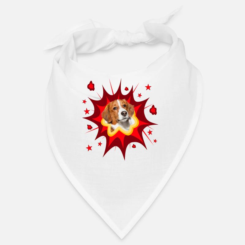 Conception de chien de bande dessinée - Pow - Kooikerhondje Bandana