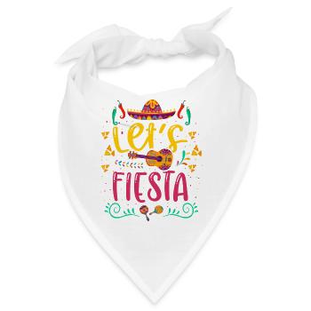 Lets Fiesta - Bandana - Weiß - Vorne
