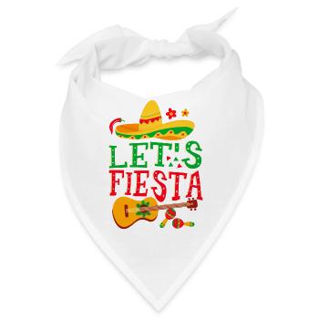 Lets Fiesta - Bandana - Weiß - Vorne