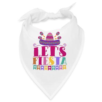Lets Fiesta - Bandana - Weiß - Vorne