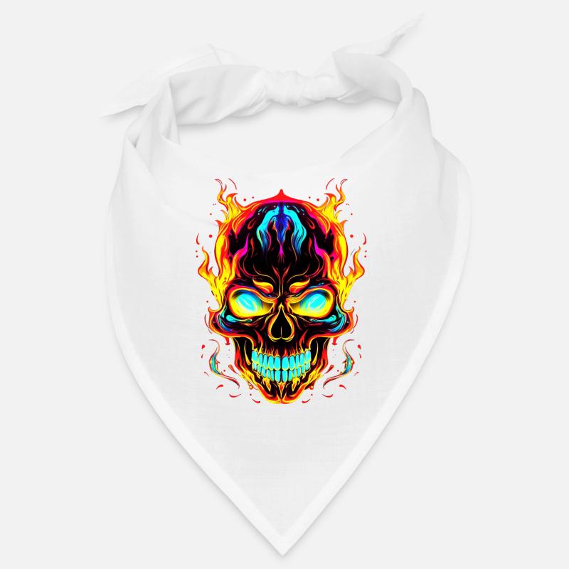 Beschwöre die dunkle Seite: Einzigartiger Skull Gothic Bandana