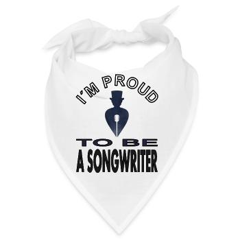 Songwriter Melodie Maestro Dirigent Geschenkidee - Bandana - Weiß - Vorne