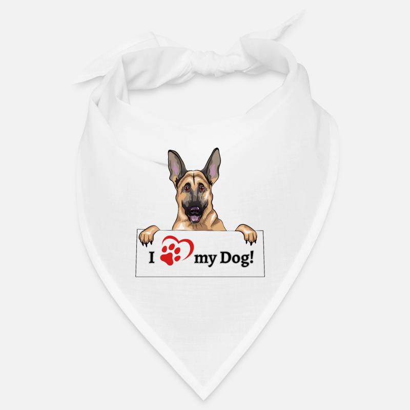 I love my dog - German Shepherd Bandana