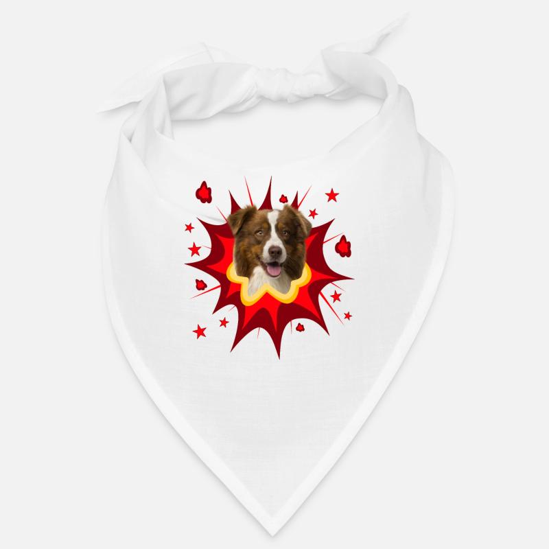 Conception de chien comique - Pow - Border Collie Bandana