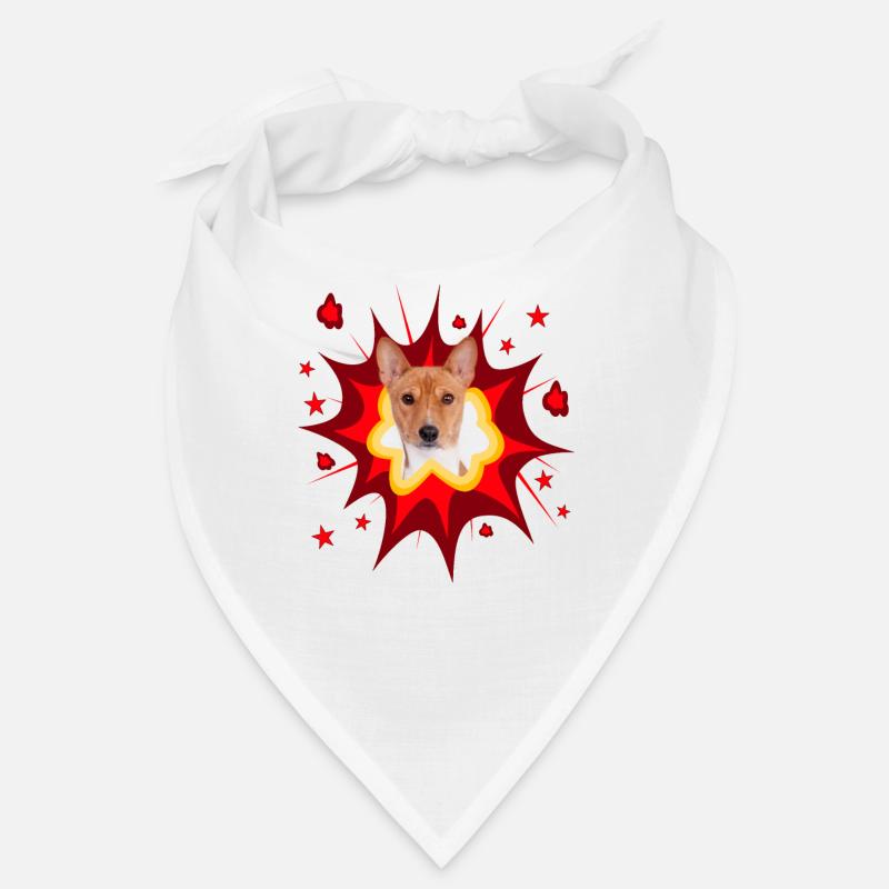 Comic Hund Design - Pow - Basenji Bandana