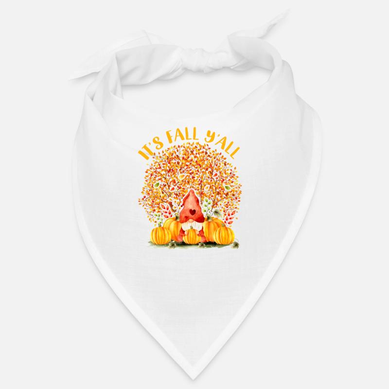 C’est l’automne Y’all Mignons Gnomes Citrouille Automne Bandana