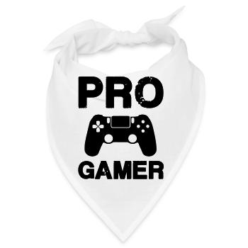 pro gamer - Bandana - Weiß - Vorne