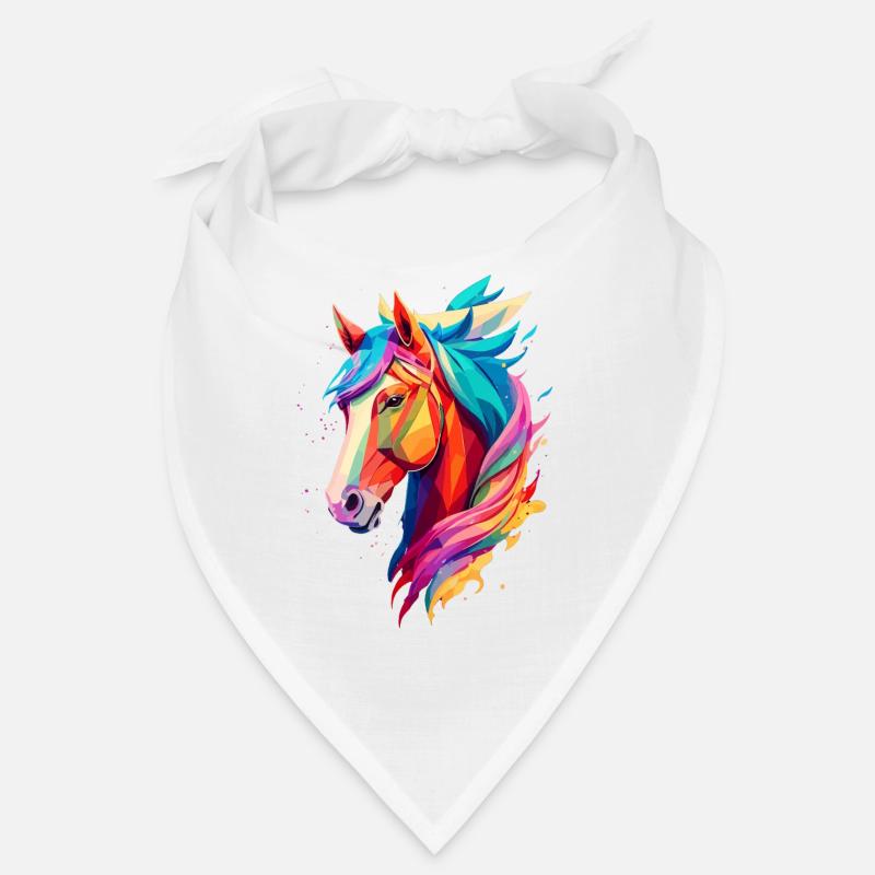 Polygon Pferd Bandana