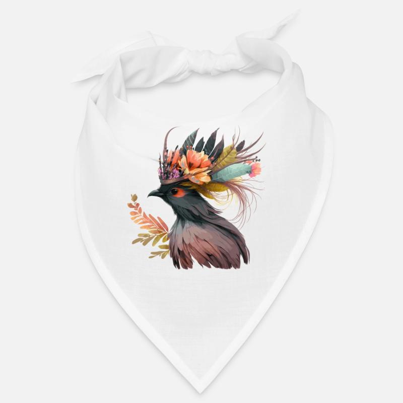 Mignon Oiseau De Paradis Fleur Fleur Couronne Oiseaux de compagnie Bandana