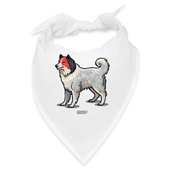 Wuff – Japanischer Hund - Bandana - Weiß - Vorne