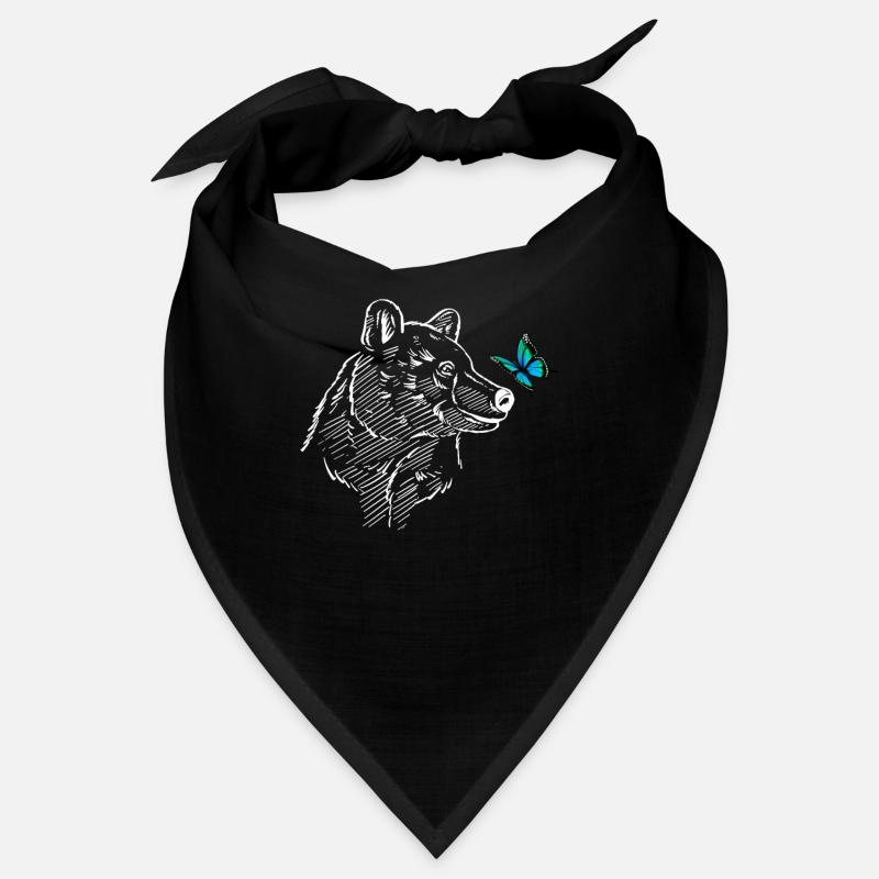 Polar bear with butterfly Bandana