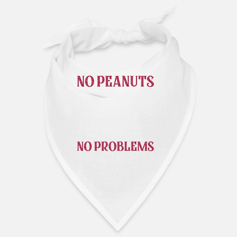 No Peanuts No Problems Nut Allergic Awareness Bandana