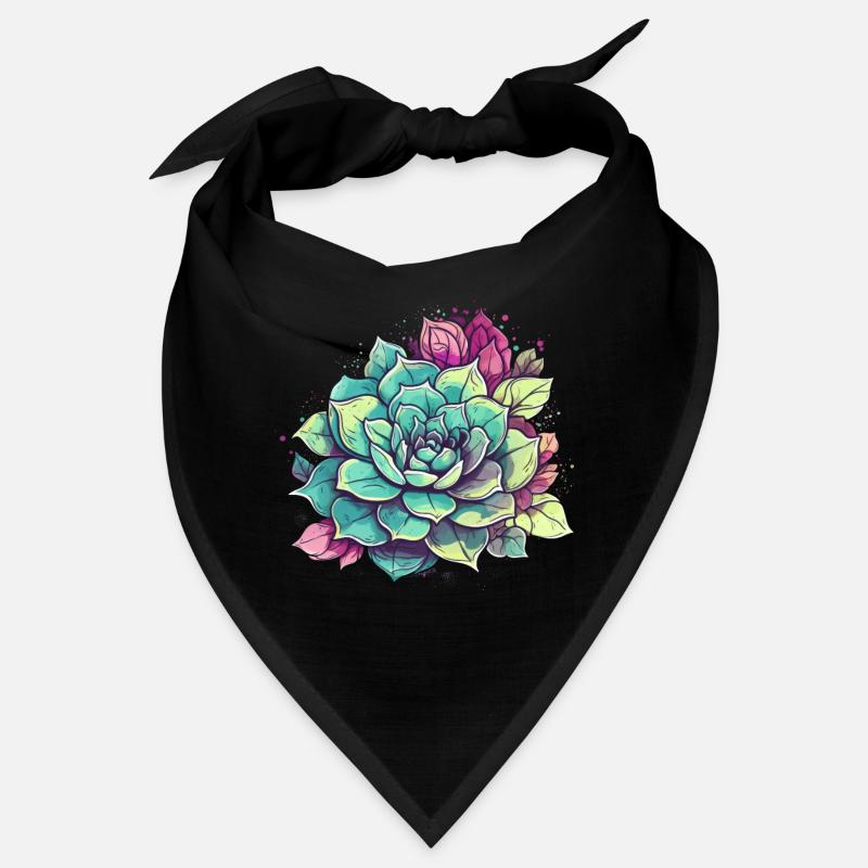 Fleur Cactus Désert Cactus Succulents Rétro Bandana