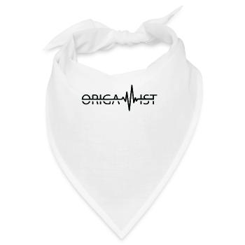 Origamist Origami Heartbeat Japanisches - Bandana - Weiß - Vorne