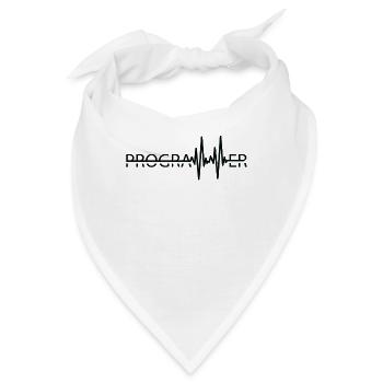 Programmierer Heartbeat Programmierung Coder - Bandana - Weiß - Vorne