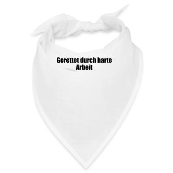 Feuerwehr - Gerettet durch harte Arbeit - Bandana - Weiß - Vorne