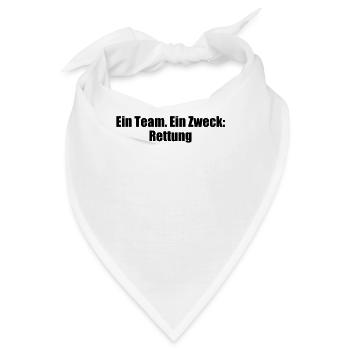 Feuerwehr - Ein Team. Ein Zweck: Rettung - Bandana - Weiß - Vorne