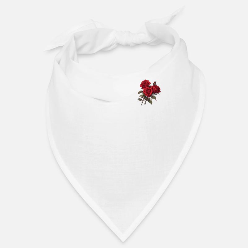 Logo Patch Fleurs Rouges Cool Roses Humour Jeu de mots Bandana