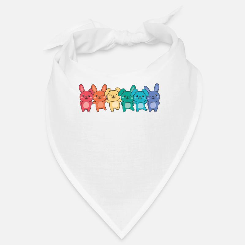 Rainbow Bunny Flag Pride LGBTQ Mignon Bunny Bandana