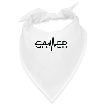 Gamer Heartbeat Videospiele Videospiele PC - Bandana - Weiß - Vorne