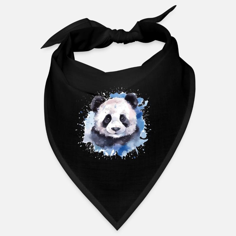 Portrait à l’aquarelle de panda Bandana