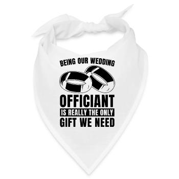 Being Our Wedding Counselor Wedding Officiant - Bandana - Weiß - Vorne