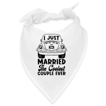 I Just Married The Counselor Wedding Officiant - Bandana - Weiß - Vorne