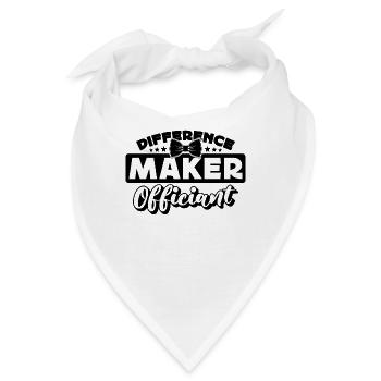 Difference Maker Officiant Counselor Officiant - Bandana - Weiß - Vorne
