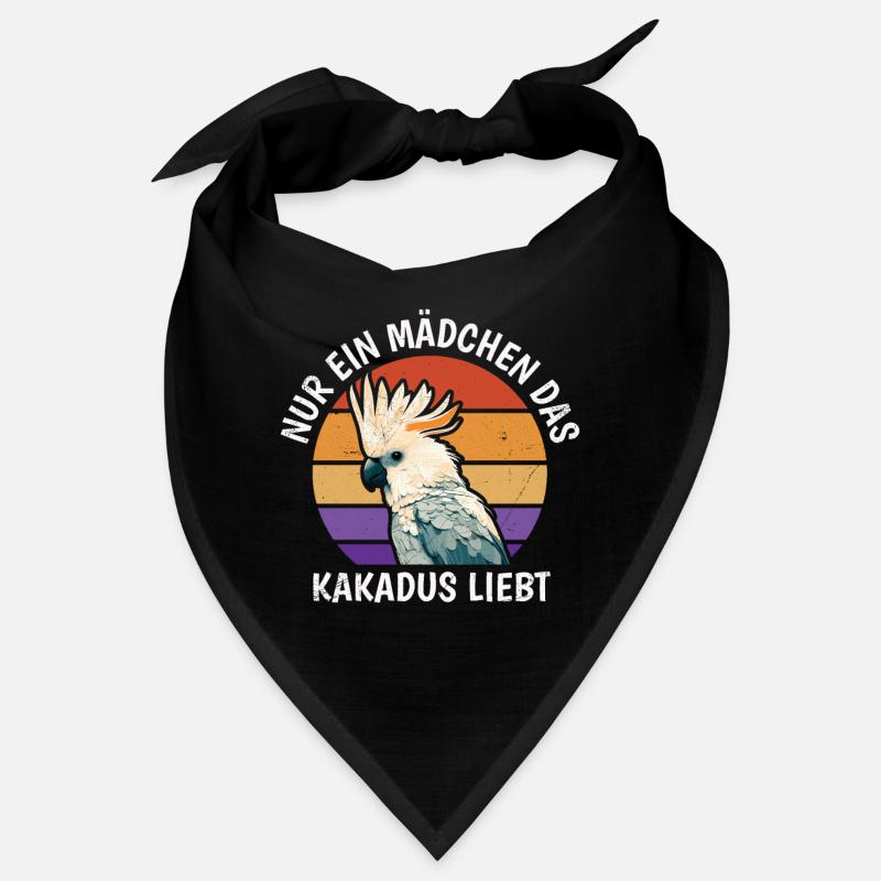 Nur ein Mädchen das Kakadus liebt Papagei Fan Bandana