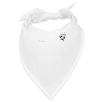 Aufnäher Gänseblümchen Blume Humor Neuheit Blumen Liebhaber - Bandana - Weiß - Vorne