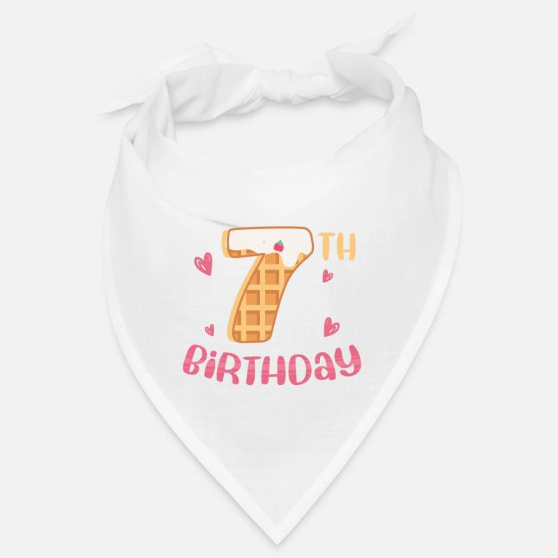 7th Birthday Waffle Bandana