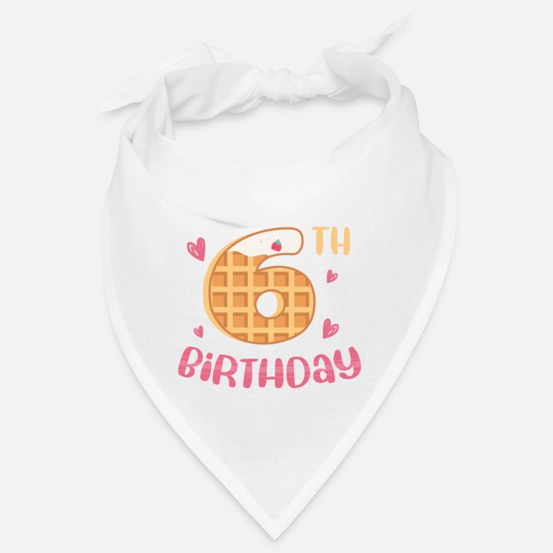6. Geburtstag Waffel Bandana